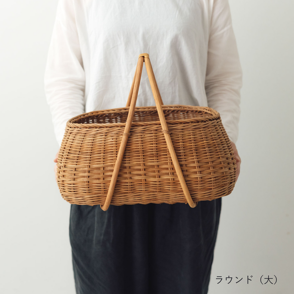 くらすことの生活道具 ラタンのバスケット