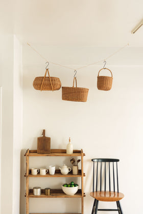 くらすことの生活道具 ラタンのバスケット