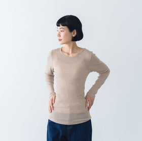 くらすこと しっとりなめらか、メリノウール100%長袖インナー