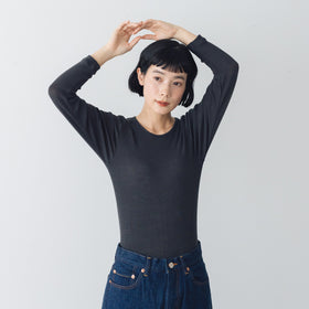 くらすこと しっとりなめらか、メリノウール100%長袖インナー