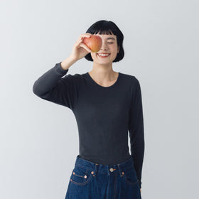 くらすこと しっとりなめらか、メリノウール100%長袖インナー