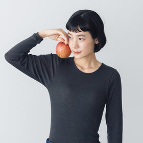 くらすこと しっとりなめらか、メリノウール100%長袖インナー