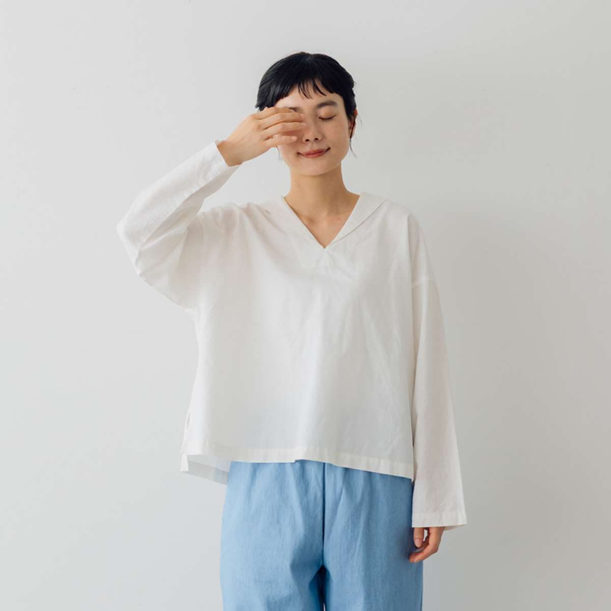 くらすこと ＋to 大人が着たいセーラーブラウス［予約／5月下旬お届け