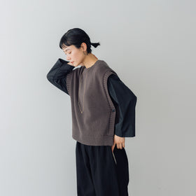 くらすこと コットンニットベスト