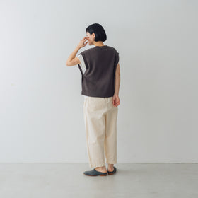 くらすこと コットンニットベスト