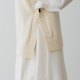 くらすこと コットンニットベスト