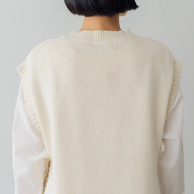 くらすこと コットンニットベスト