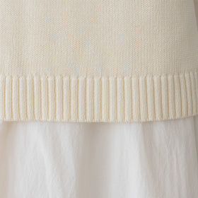 くらすこと コットンニットベスト