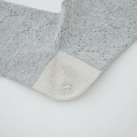 KURI BOTELLA ポワソンコットンタイツ ライトグレー