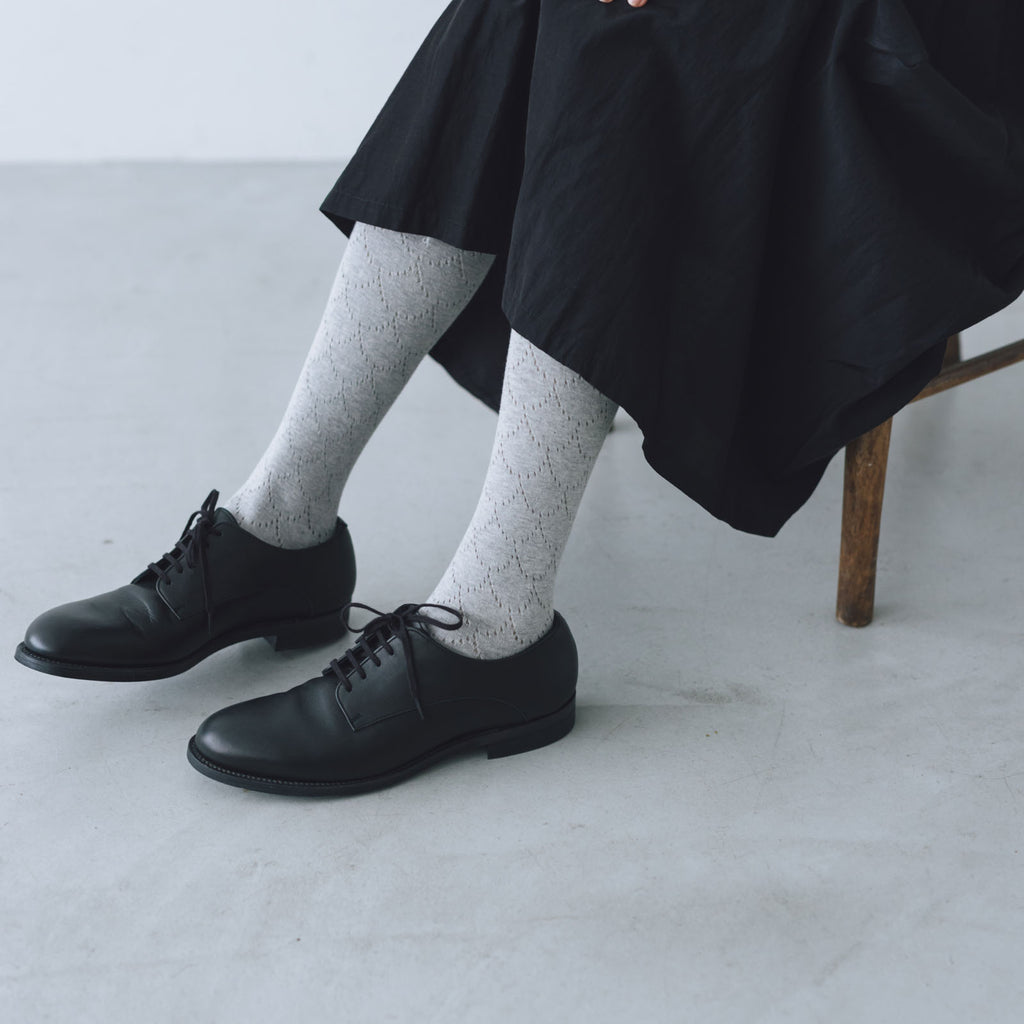 KURI BOTELLA ポワソンコットンタイツ ライトグレー