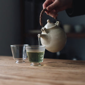 クラフトユー 耐熱の高台グラス