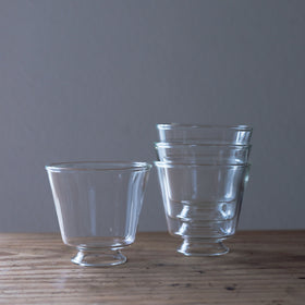 クラフトユー 耐熱の高台グラス