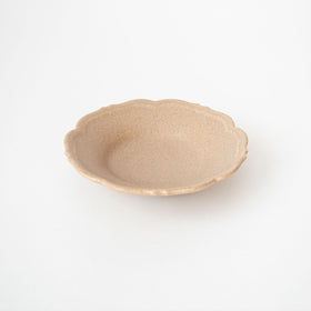 Awabi ware 輪花皿 S