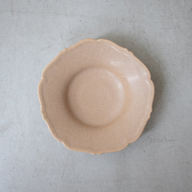 Awabi ware 輪花中深皿