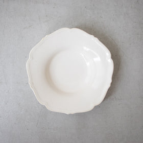 Awabi ware 輪花中深皿