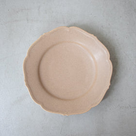 Awabi ware 輪花皿 M