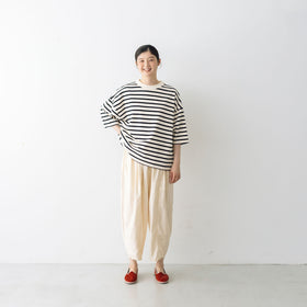 Laboratory ドルマンスリーブデラヴェボーダーTシャツ