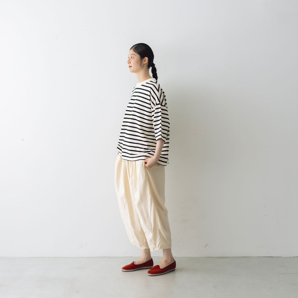 Laboratory ドルマンスリーブデラヴェボーダーTシャツ