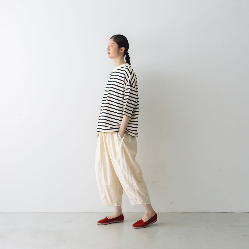 Laboratory ドルマンスリーブデラヴェボーダーTシャツ