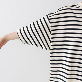 Laboratory ドルマンスリーブデラヴェボーダーTシャツ