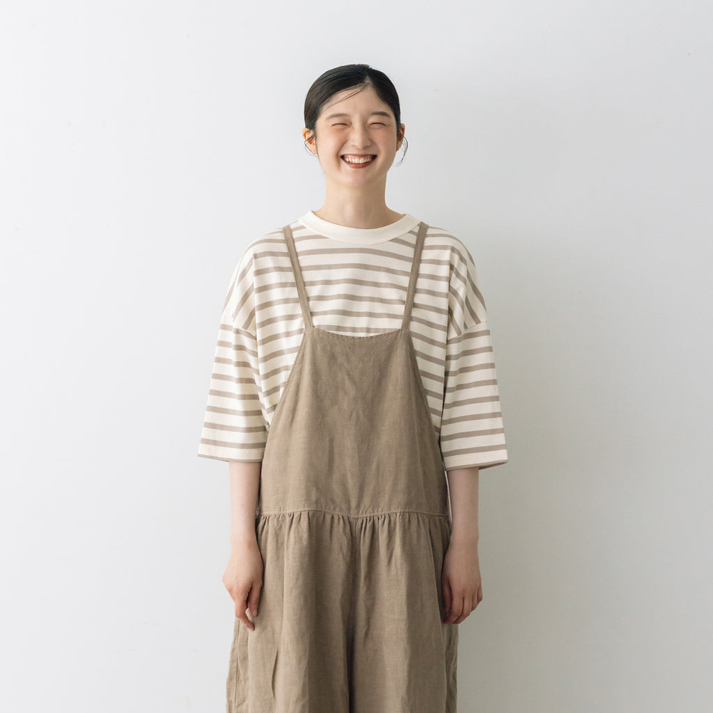 Laboratory ドルマンスリーブデラヴェボーダーTシャツ