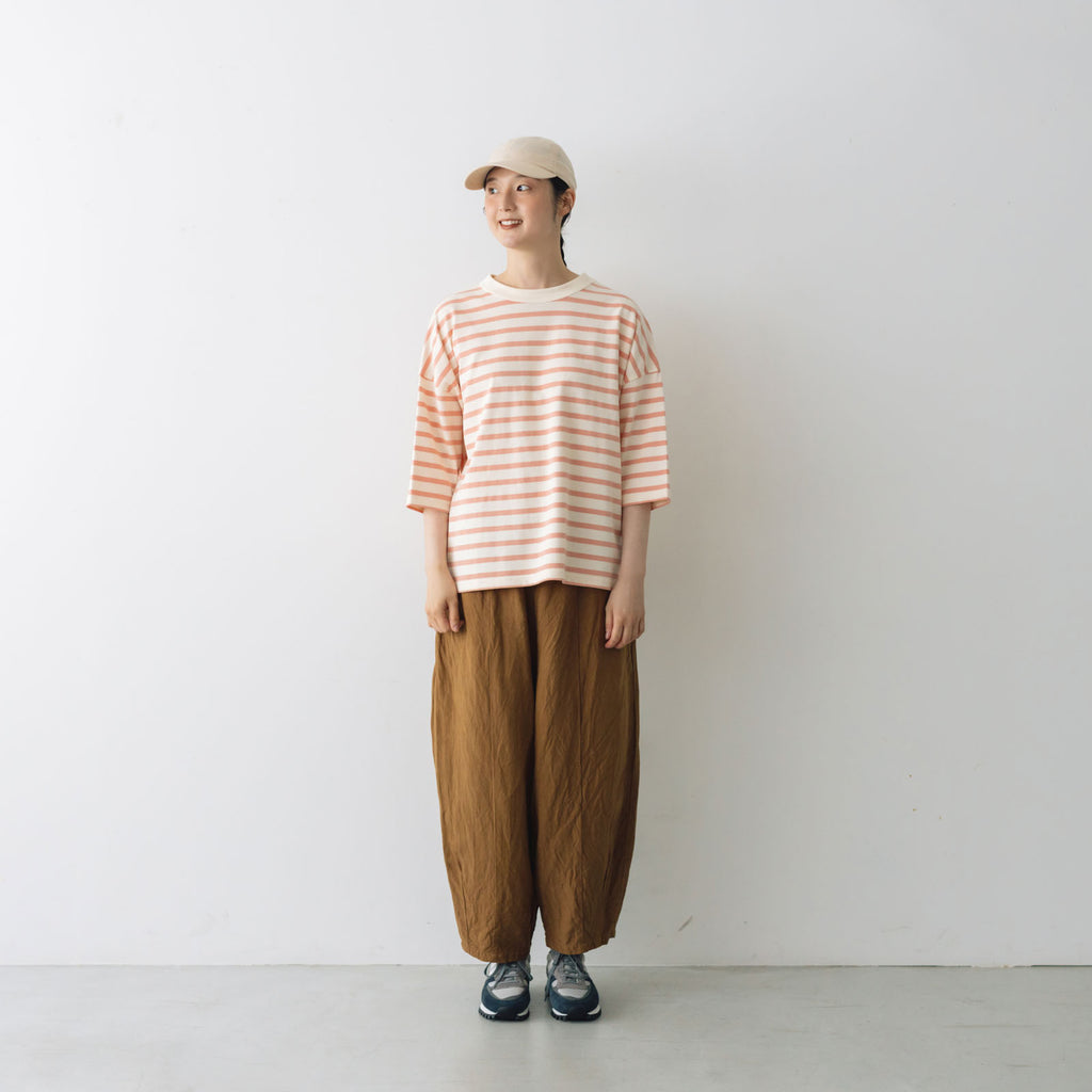 Laboratory ドルマンスリーブデラヴェボーダーTシャツ