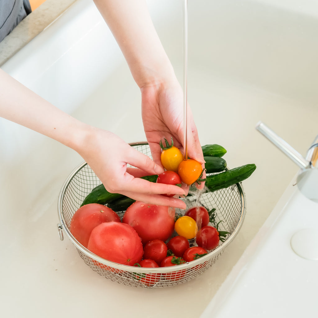 すっきり暮らす水切かご(丸)