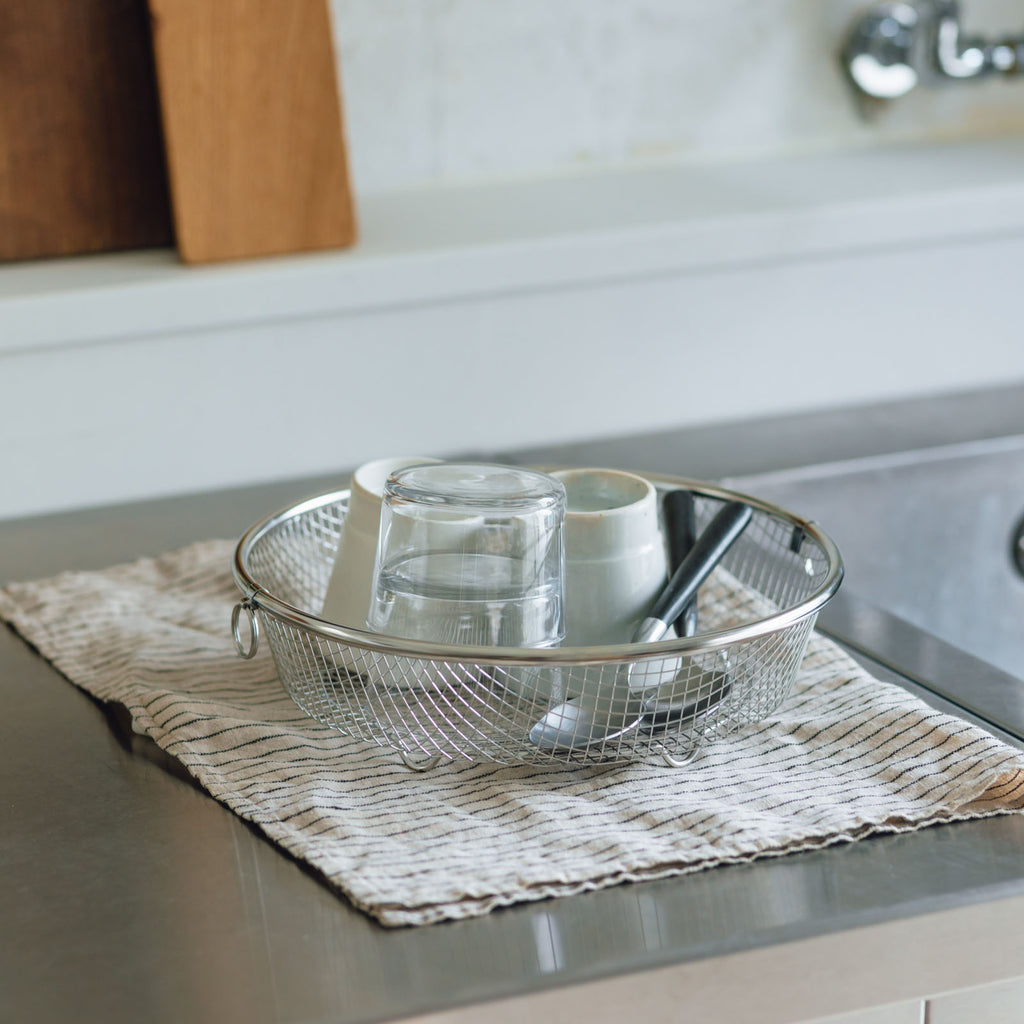 すっきり暮らす水切かご(丸)