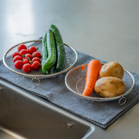 すっきり暮らす盆ざる 持ち上げフック付