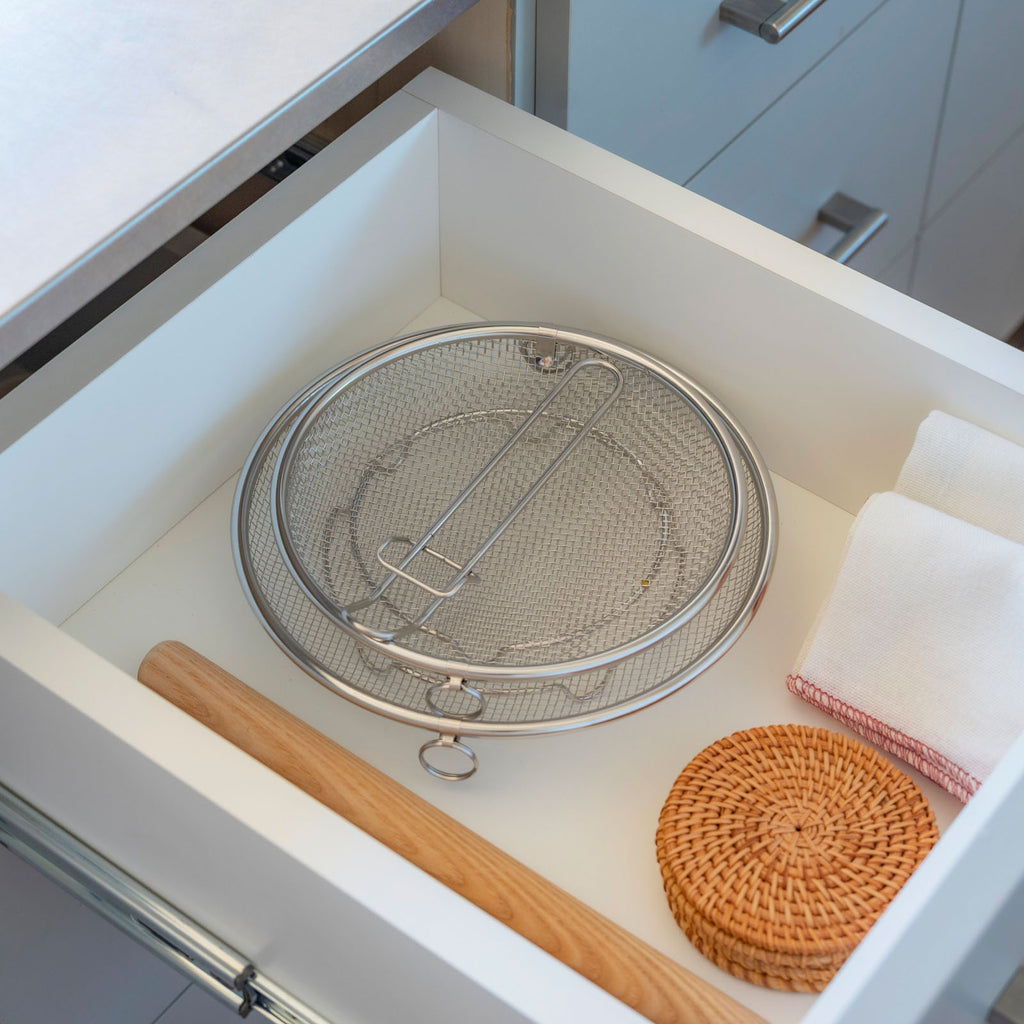 すっきり暮らす盆ざる 持ち上げフック付