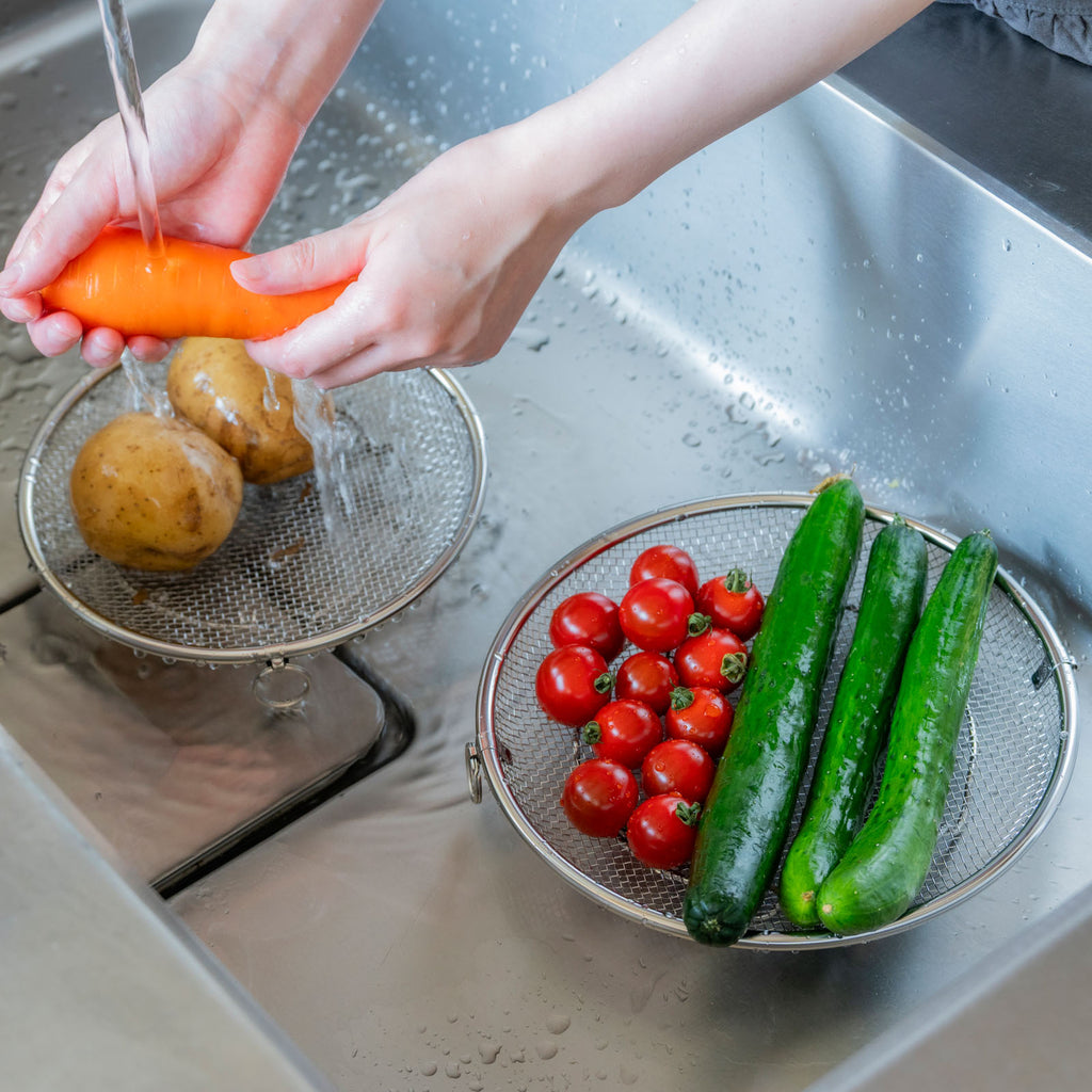 すっきり暮らす盆ざる 持ち上げフック付