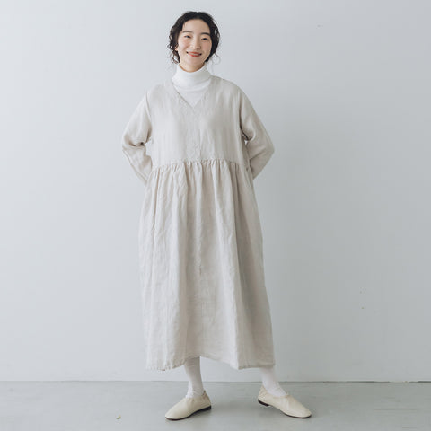 【SALE】 fog linen work フィオレ ワンピース アルバートル