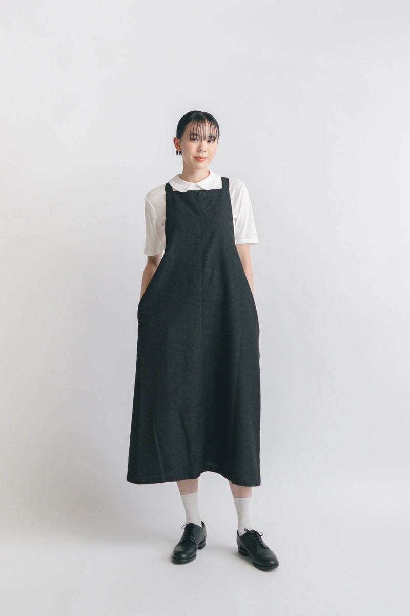 fog linen work マリアエプロンドレス ウールリネン｜くらすこと