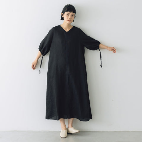 fog linen work サーラ ドレス ブラック