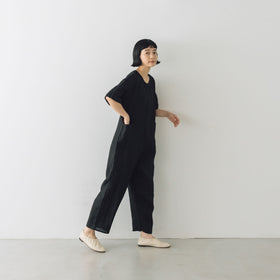 fog linen work ルミ ジャンプスーツ ブラック