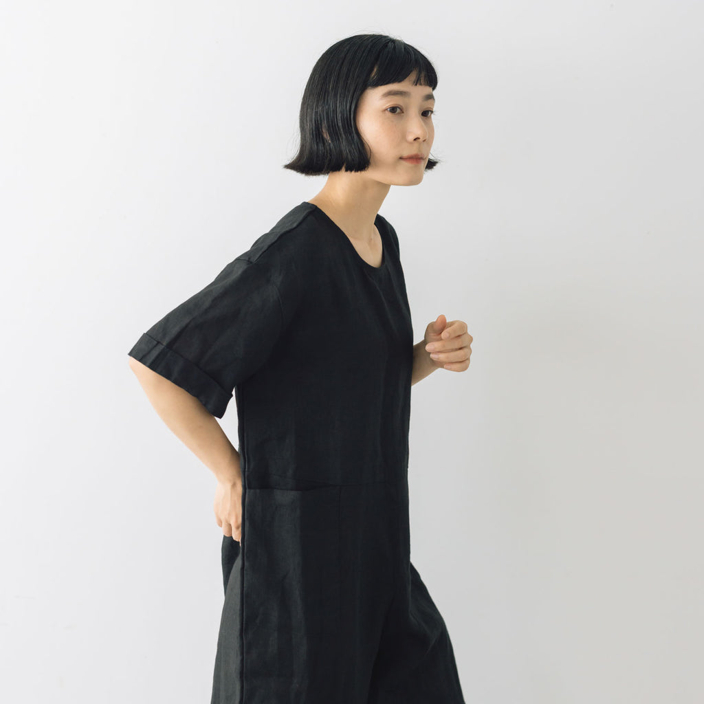 fog linen work ルミ ジャンプスーツ ブラック