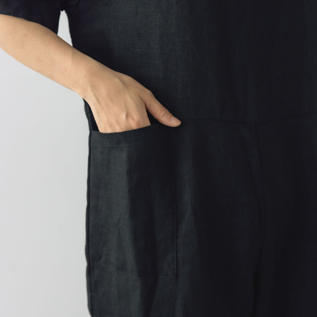 fog linen work ルミ ジャンプスーツ ブラック