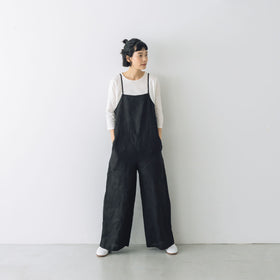 fog linen work マリ サロペット ブラック