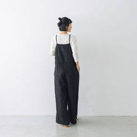 fog linen work マリ サロペット ブラック