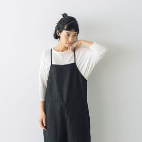 fog linen work マリ サロペット ブラック