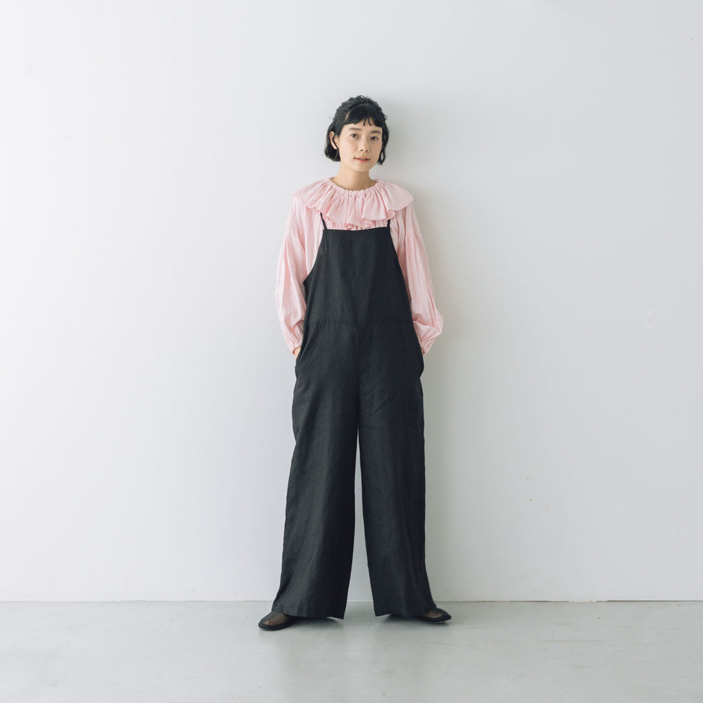 fog linen work マリ サロペット ブラック