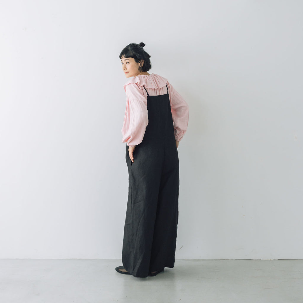 fog linen work マリ サロペット ブラック
