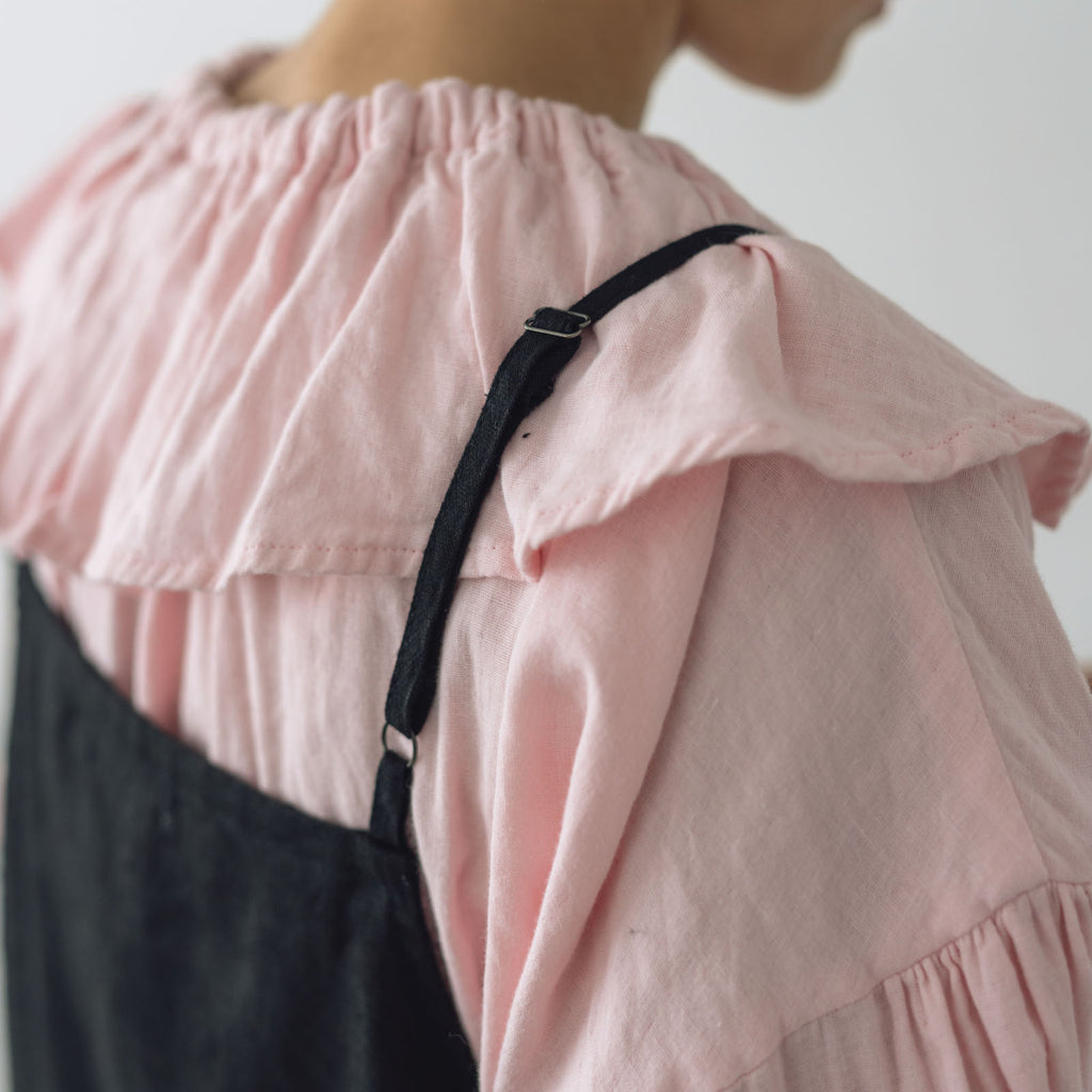 fog linen work マリ サロペット ブラック