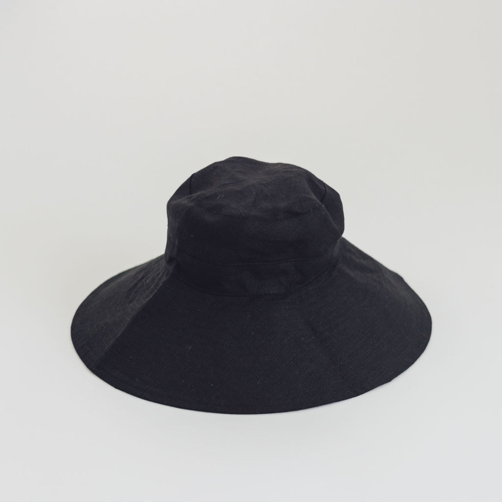 fog linen work リネン アトリン ハット ブラック