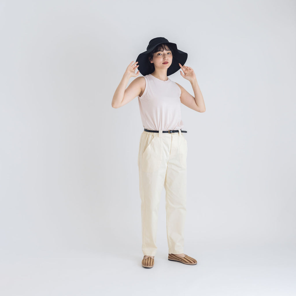 fog linen work リネン アトリン ハット ブラック