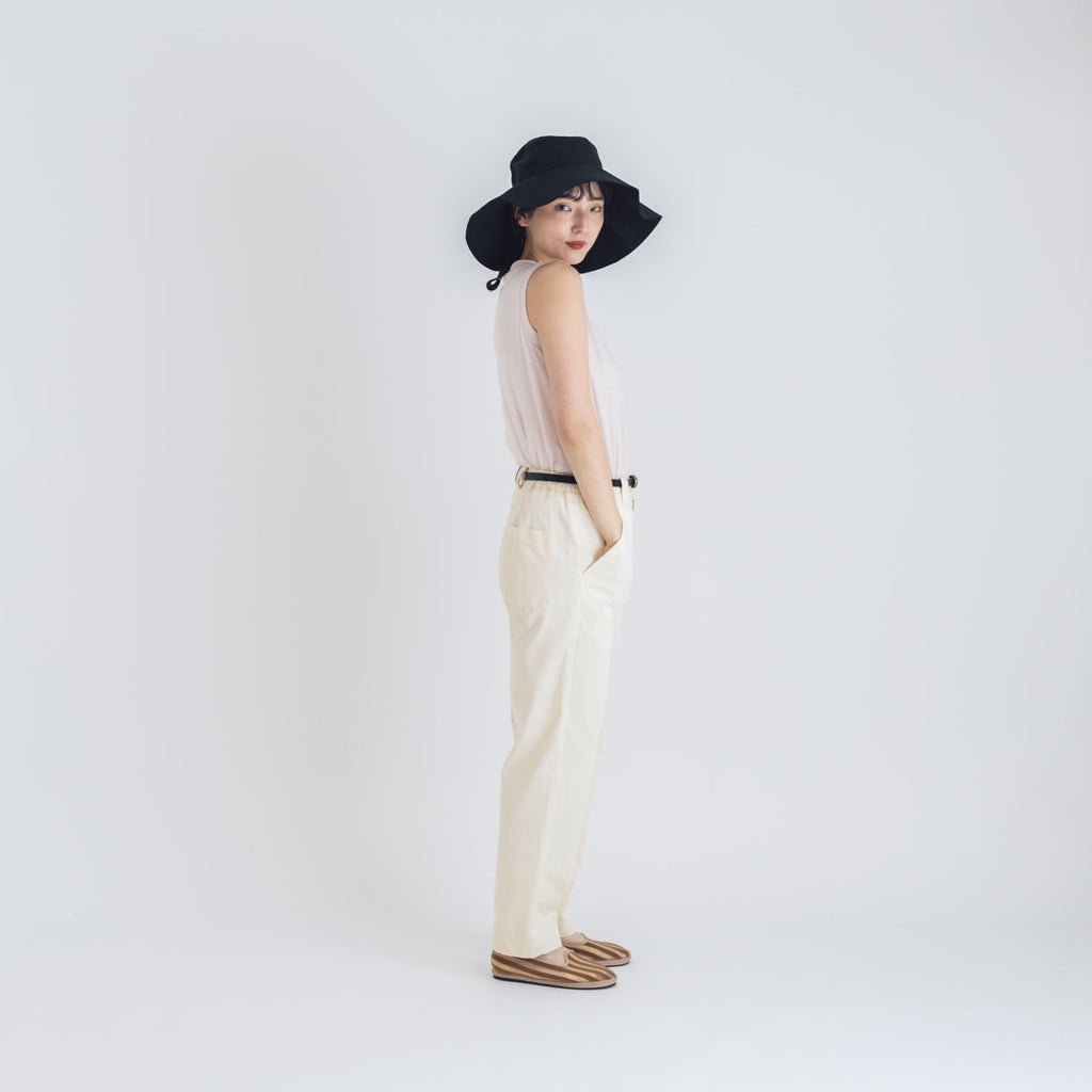 fog linen work リネン アトリン ハット ブラック