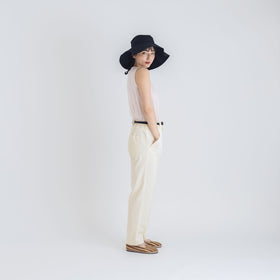 fog linen work リネン アトリン ハット ブラック