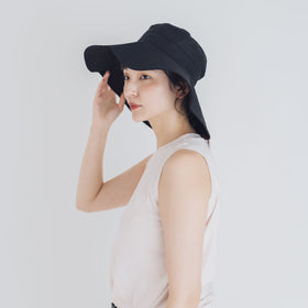 fog linen work リネン アトリン ハット ブラック