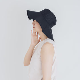 fog linen work リネン アトリン ハット ブラック