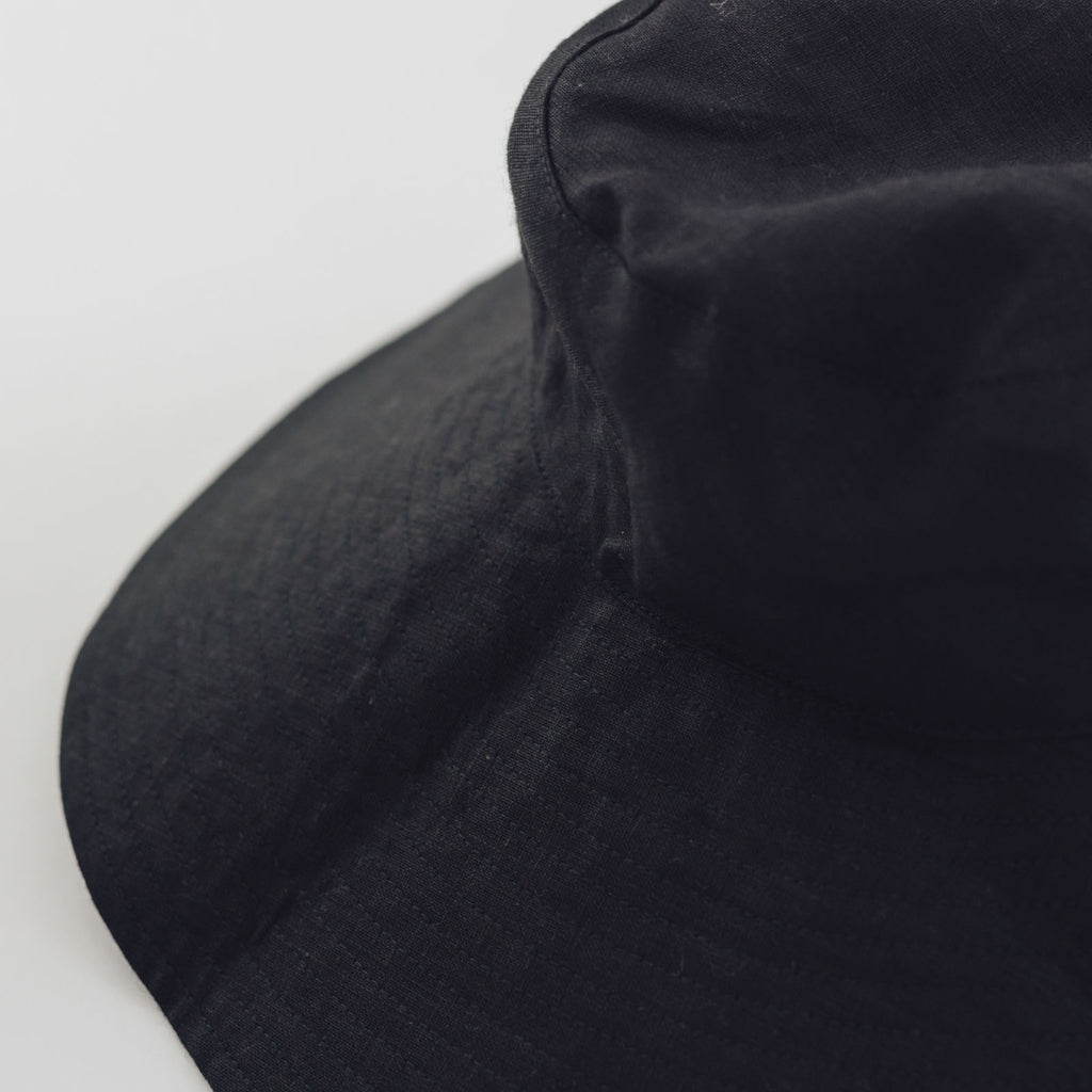 fog linen work リネン アトリン ハット ブラック